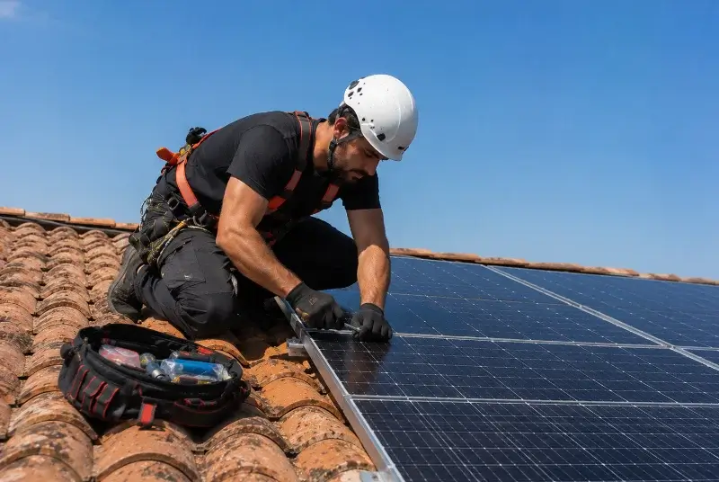 Maintenance et monitoring de panneaux solaires à Cardet