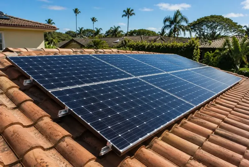Installation de panneaux solaires à Cardet